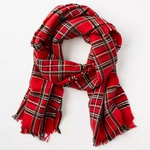 Loft Plaid Blanket Women Scarf